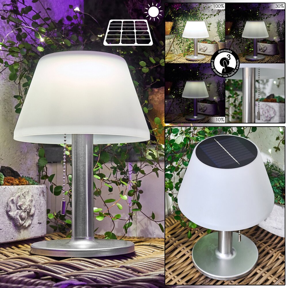 Alcudia Lámpara solar LED Blanca, 1 luz main product photo