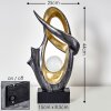 Benevento Lámpara solar LED dorado, Plata, 1 luz
