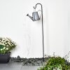 Isernia Lámpara solar LED Negro, 80 luces