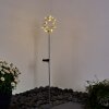 Zermatt Poste de Jardín LED Plata, 28 luces