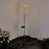 Zermatt Poste de Jardín LED Plata, 28 luces