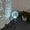 Carbonia Poste de Jardín LED Plata, 2 luces, Cambia de color