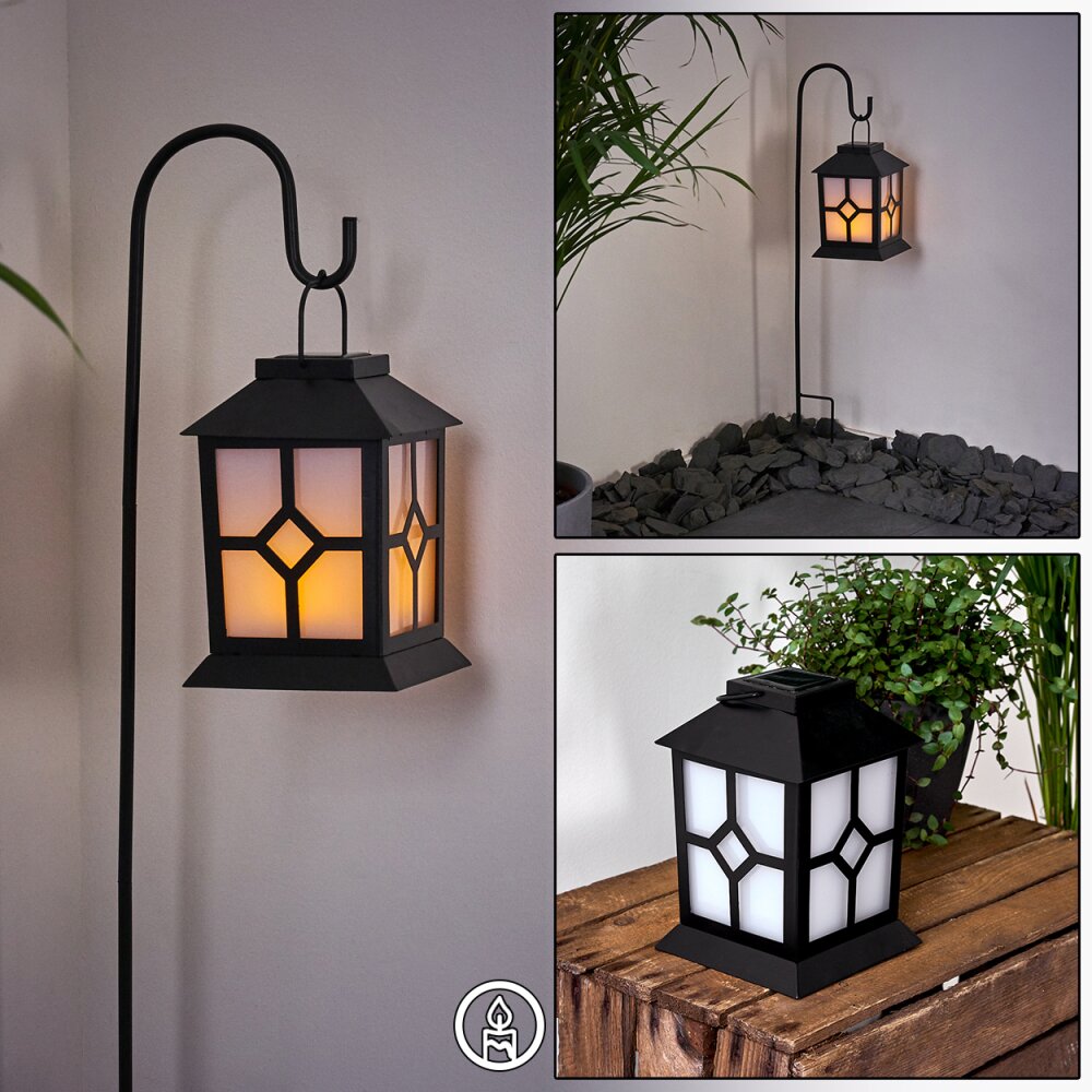 Folgarida Lámpara solar LED Negro, 64 luces main product photo