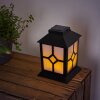 Folgarida Lámpara solar LED Negro, 64 luces