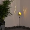 Lodz Lámpara solar LED Rojo, Negro-dorado, 1 luz
