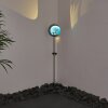 Loano Lámpara solar LED Azul, Plata, 1 luz