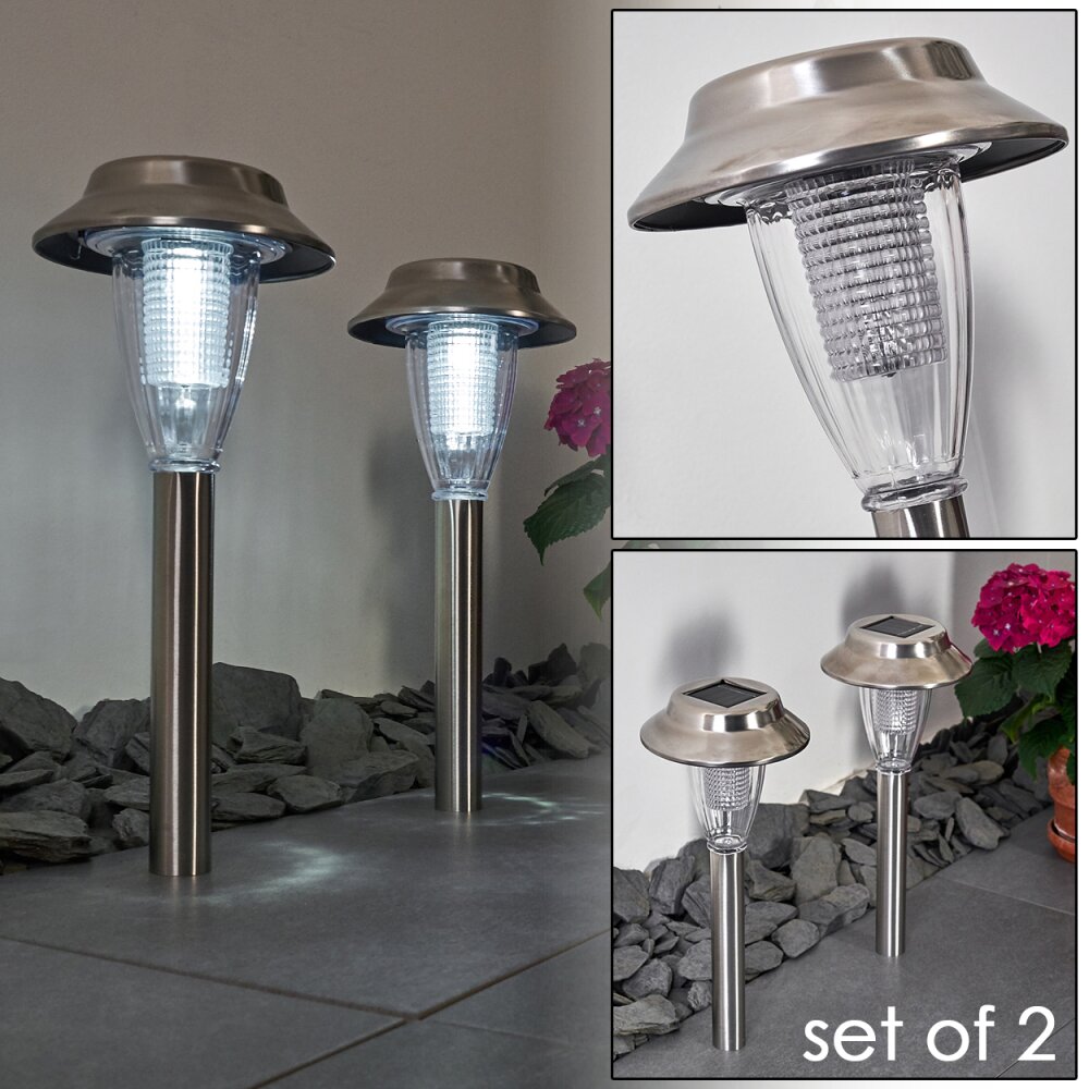 Rovigo Lámpara solar LED Níquel-mate, 1 luz main product photo