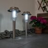 Rovigo Lámpara solar LED Níquel-mate, 1 luz