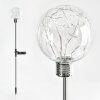 Liberec Lámpara solar LED Plata, 1 luz, Cambia de color