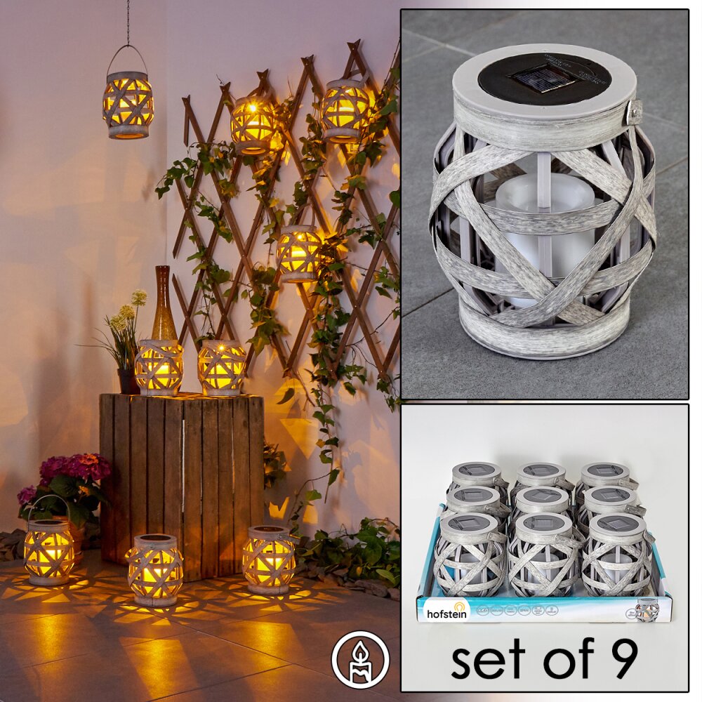 Roanoke Lámpara solar LED Gris, 1 luz main product photo