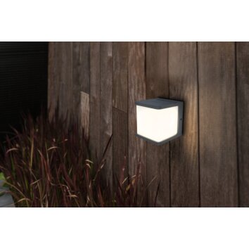 Lutec DOBLO Lámpara solare LED Antracita, 1 luz, Sensor de movimiento