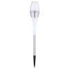Globo Lámpara solar LED Acero inoxidable, 2 luces, Cambia de color