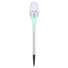 Globo Lámpara solar LED Acero inoxidable, 2 luces, Cambia de color