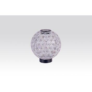 Globo Lámpara solar LED Negro, 1 luz