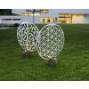 Globo Lámpara solar LED Plata, 2 luces