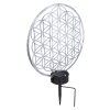 Globo Lámpara solar LED Plata, 2 luces