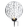 Globo Lámpara solar LED Plata, 2 luces