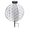 Globo Lámpara solar LED Plata, 1 luz