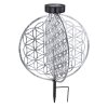 Globo Lámpara solar LED Plata, 1 luz