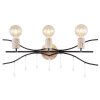 Globo NOLE Aplique Negro, 3 luces