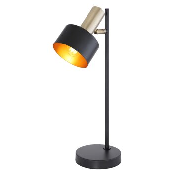 Globo SWINNI Lámpara de mesa dorado, Negro, 1 luz