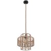 Globo ROPE Lámpara Colgante Negro, 1 luz