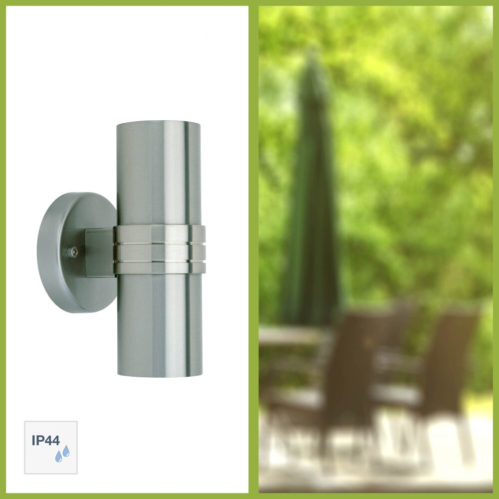 Brillliant Hanni Aplique para exterior Plata, 2 luces main product photo