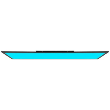 Brilliant Abie Lámpara de Techo LED Negro, 1 luz, Mando a distancia, Cambia de color