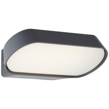 Brillliant Samira Aplique para exterior LED Negro, 1 luz