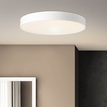 Brillliant Slimline Lámpara de Techo LED Blanca, 1 luz, Mando a distancia