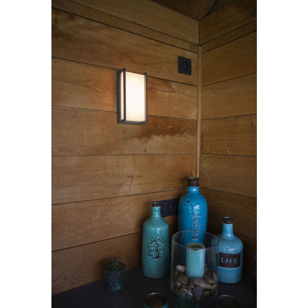 Lutec Qubo Aplique para exterior LED Antracita, 1 luz, Cambia de color main product photo