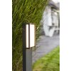 Lutec QUBO Poste de Jardín LED Antracita, 1 luz, Cambia de color