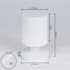 Dulce Lámpara de mesa LED Blanca, 1 luz
