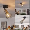 Baripada Lámpara de Techo Latón, Negro, 1 luz