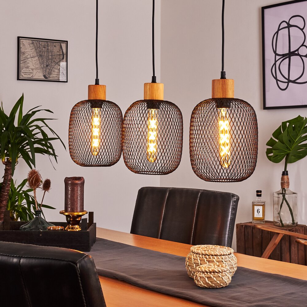 Ateponta Lámpara Colgante Negro, 3 luces main product photo
