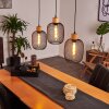 Ateponta Lámpara Colgante Negro, 3 luces