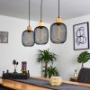 Ateponta Lámpara Colgante Negro, 3 luces
