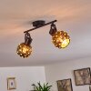 Sunasau Lámpara de Techo Negro, 2 luces