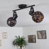 Sunasau Lámpara de Techo Negro, 2 luces