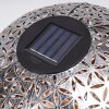 Samoao Lámpara solar LED Cobre, Negro, Plata, 1 luz