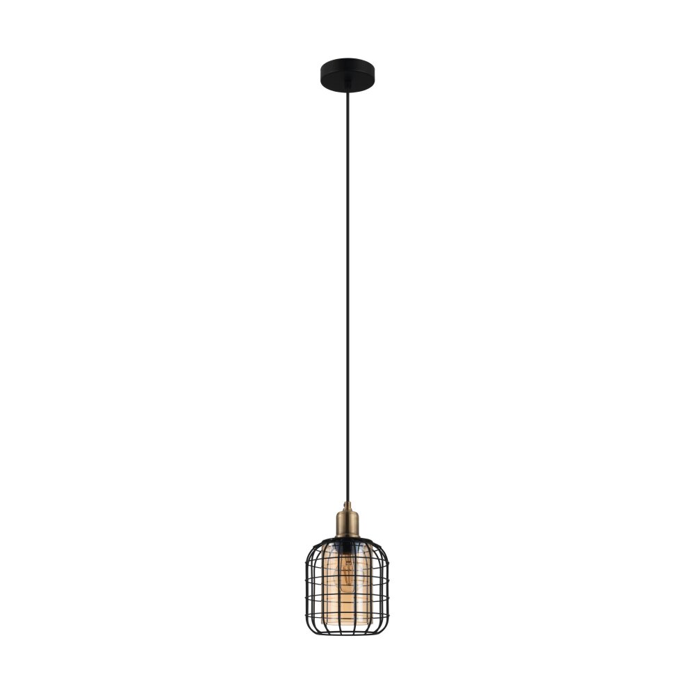Eglo CHISLE Lámpara Colgante Pulido, Negro, 1 luz main product photo
