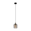 Eglo CHISLE Lámpara Colgante Pulido, Negro, 1 luz