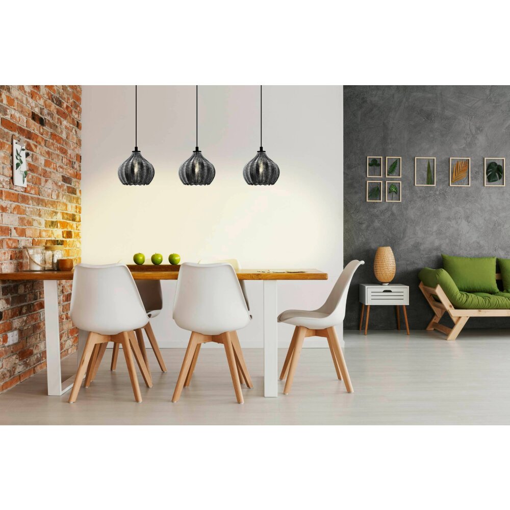 Eglo TAMALLAT Lámpara Colgante Negro, 3 luces main product photo