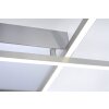 Lámpara de Techo Paul Neuhaus Q-Inigo LED Acero inoxidable, 2 luces, Mando a distancia