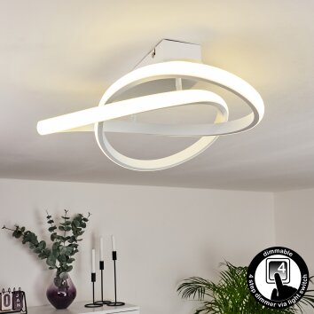 Cochato Lámpara de Techo LED Blanca, 1 luz