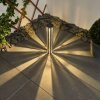 Hankinson Lámpara solar LED Plata, 1 luz