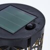 Hankinson Lámpara solar LED dorado, Negro, 1 luz