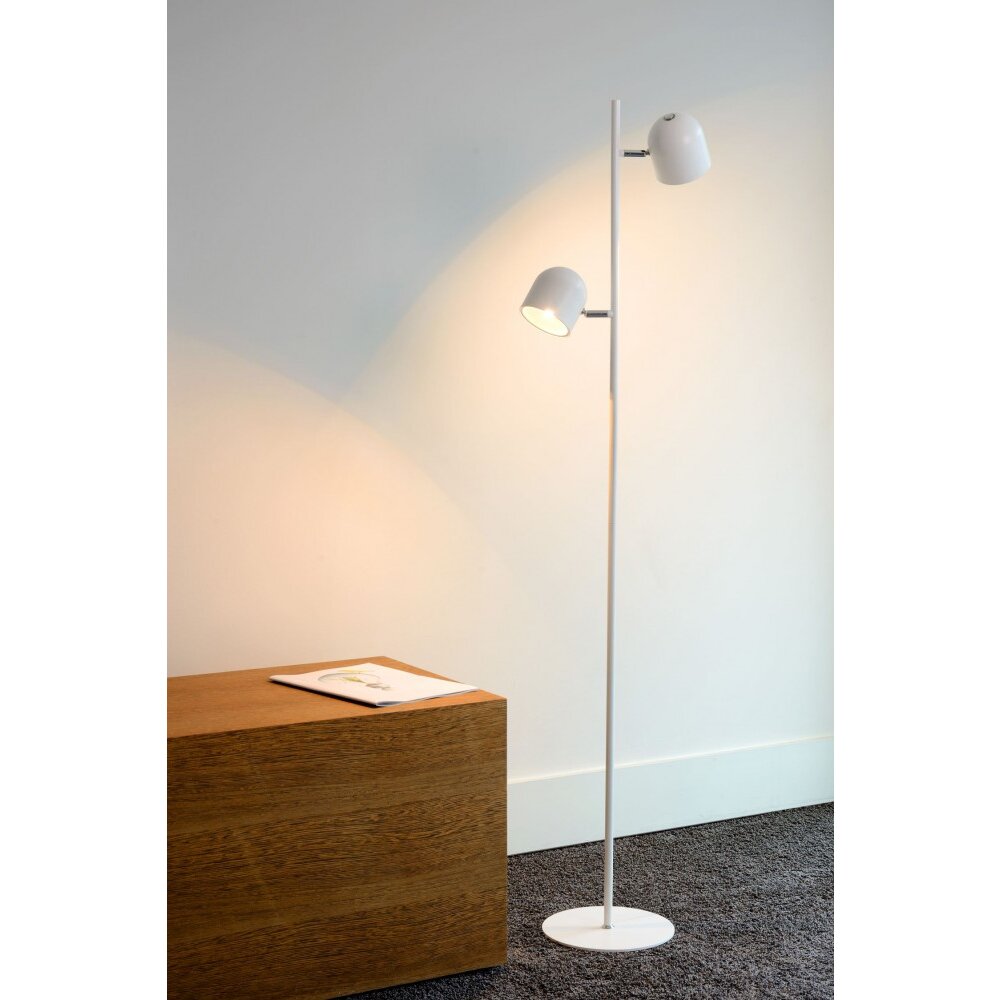 Lucide SKANSKA Lámpara de pie LED Blanca, 2 luces main product photo