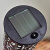 Hankinson Lámpara solar LED Negro, Plata, 1 luz