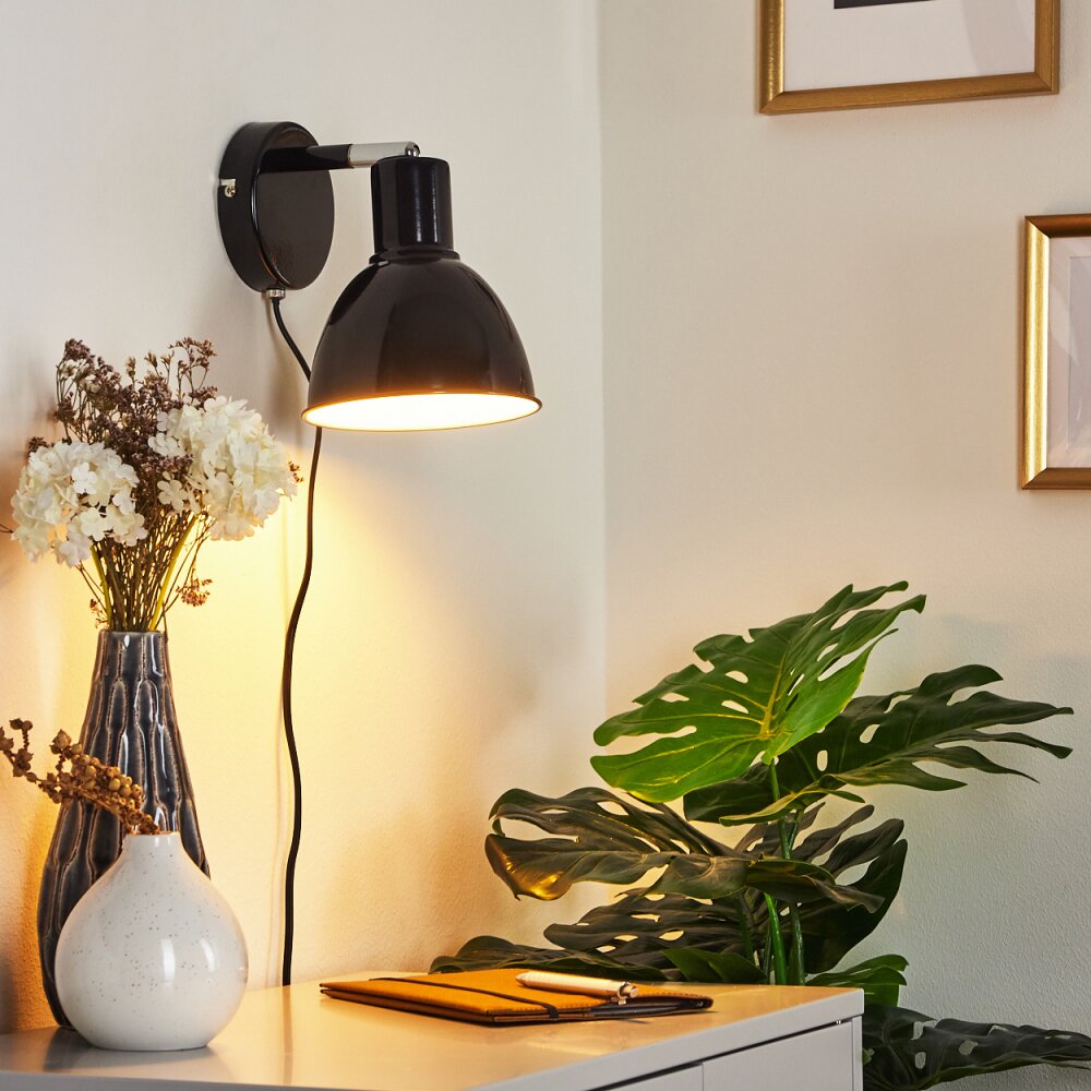Caney Aplique Cromo, Negro, 1 luz main product photo